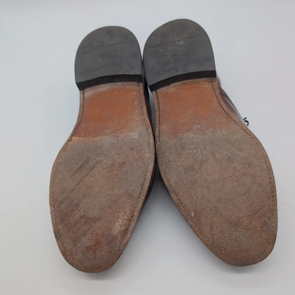 Vintage Towncraft USA Sz 12 Classic Brown Leather Men's Shoes